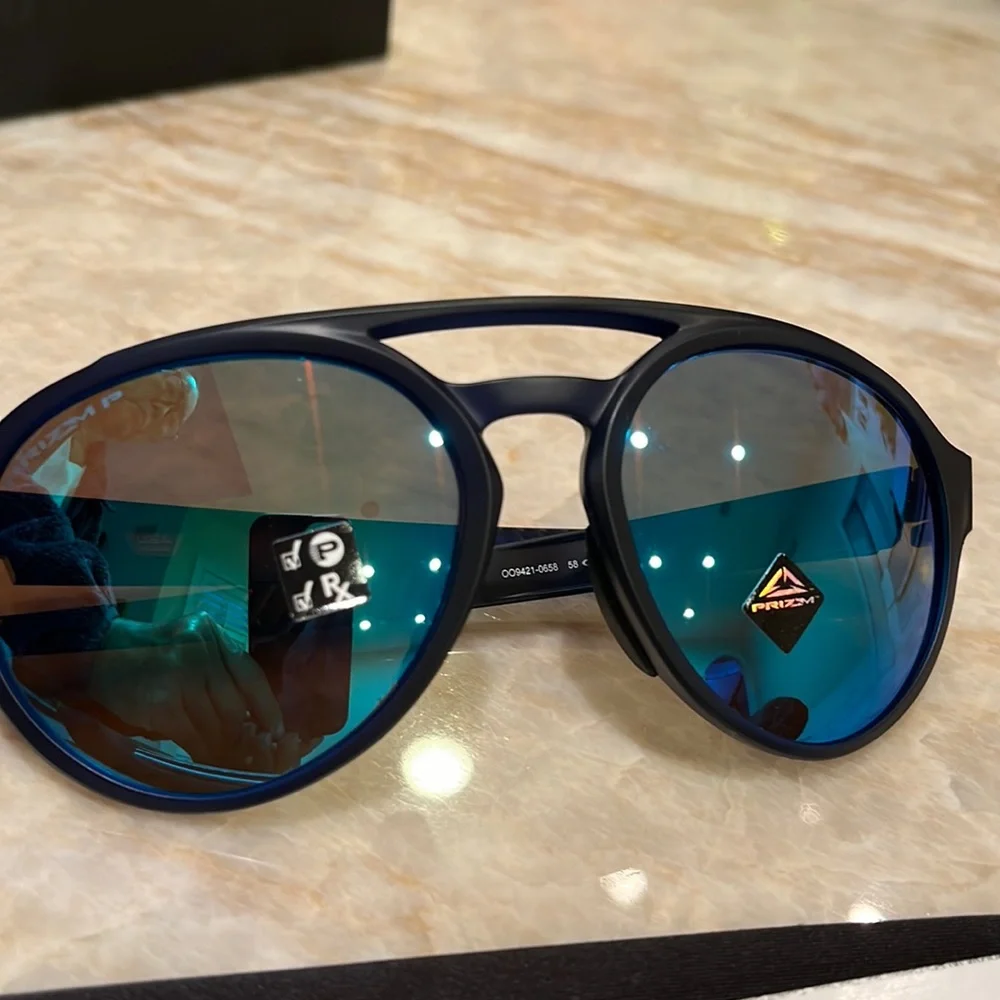 Oakley Forager 58mm Matte Frame Prizm Sapphire Polarized Lenses - New in…